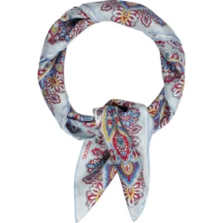 Flourishing Paisley 90x90 - multi ciel (blau)
