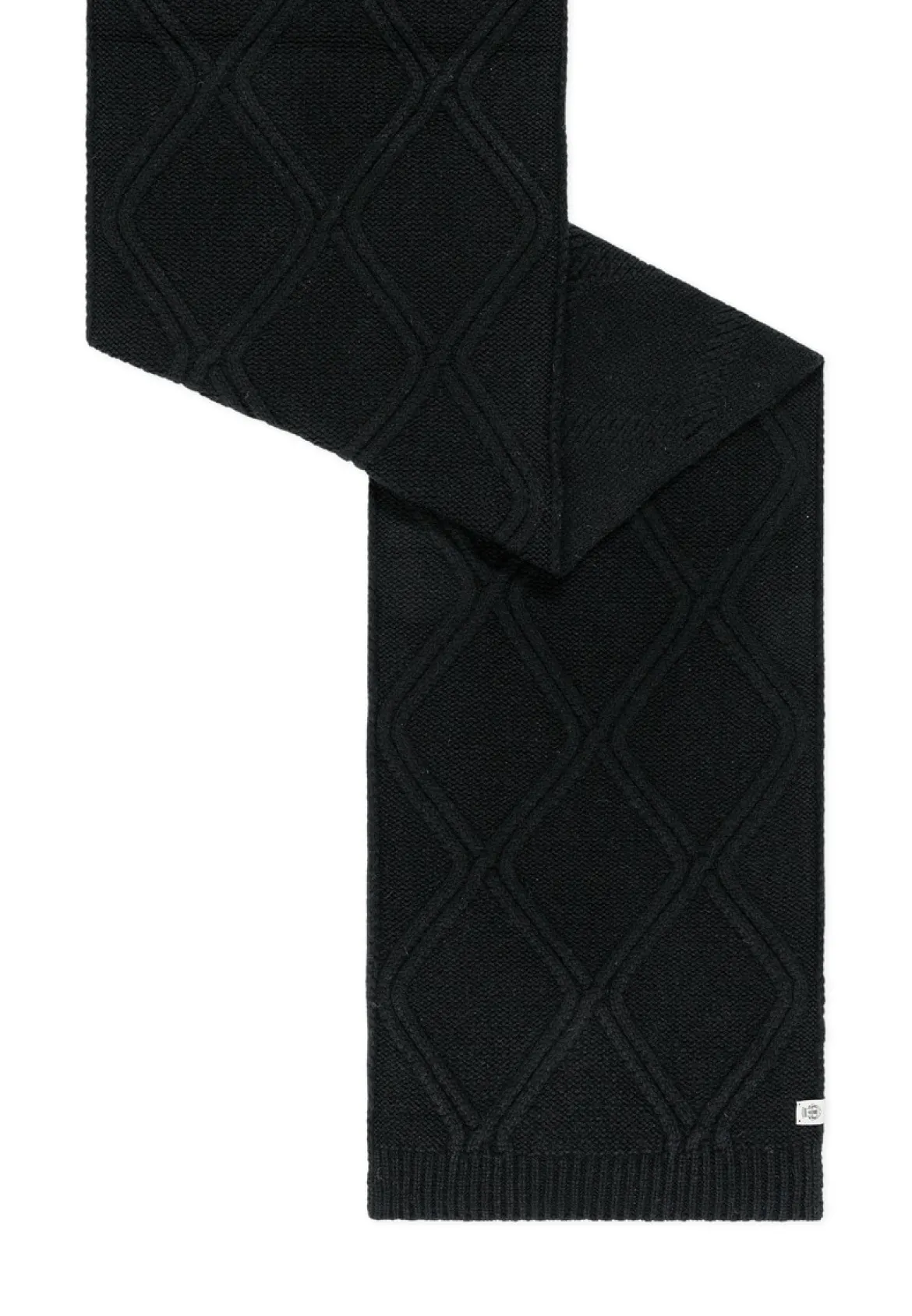 Frozen Winter Schal 35x180 - black (schwarz)