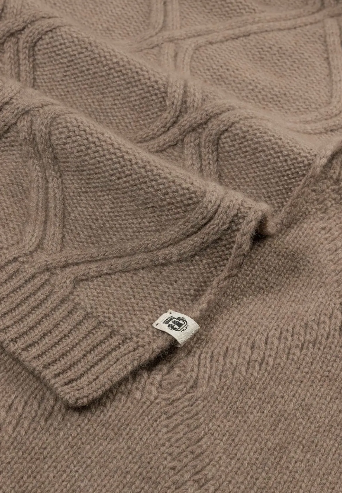 Frozen Winter Schal 35x180 - taupe (beige)