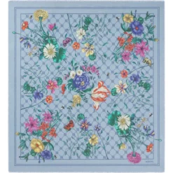 Glowing Bouquet 140x140 - multi bleu (blau)