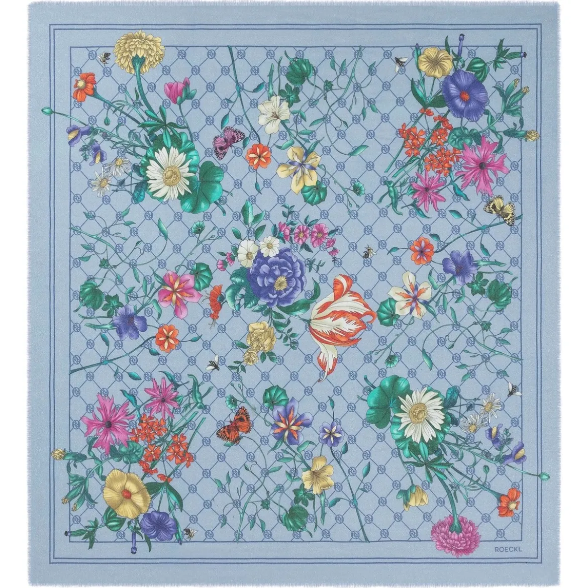 Glowing Bouquet 140x140 - multi bleu (blau)