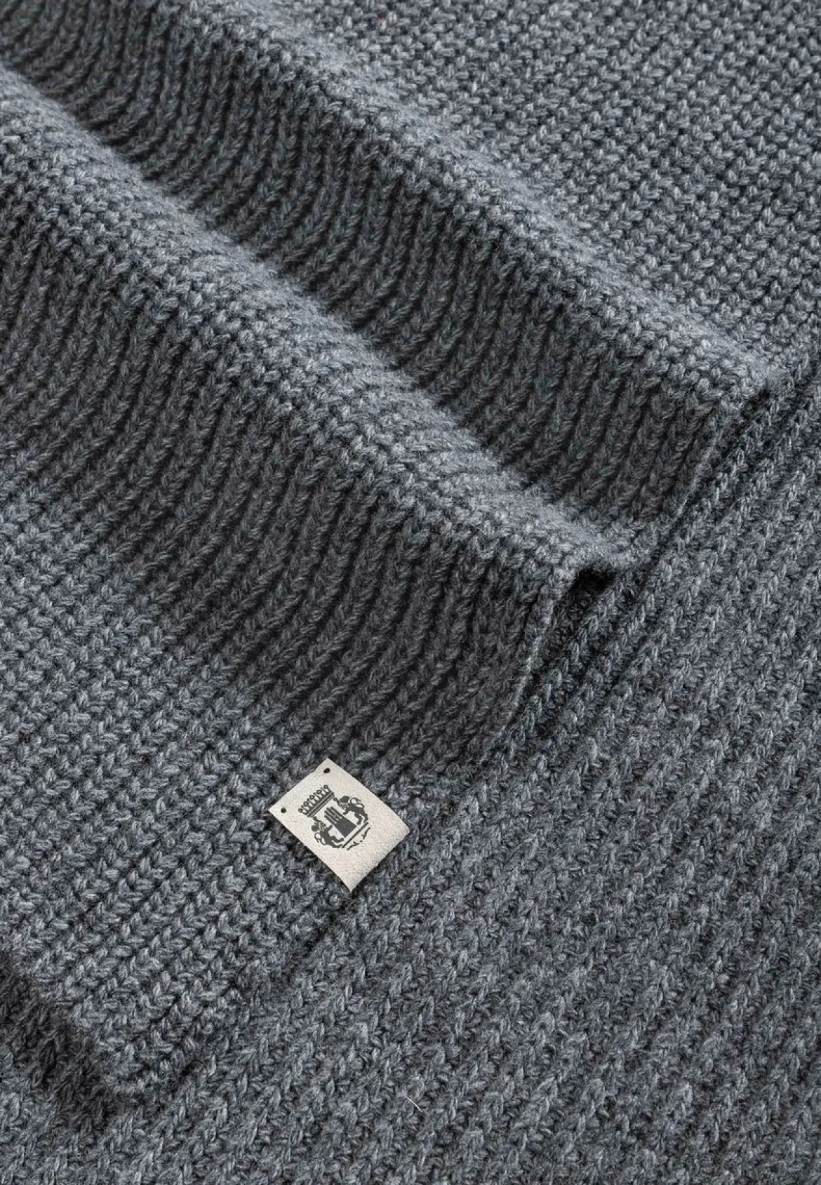 Klassischer Strickschal - anthracite (grau)