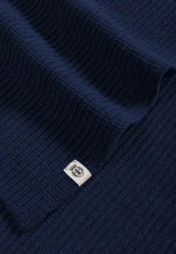 Klassischer Strickschal - navy (blau)