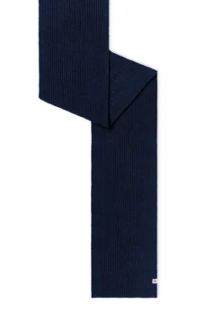 Klassischer Strickschal - navy (blau)