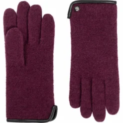 Klassischer Walkhandschuh Women - mulberry (rot)