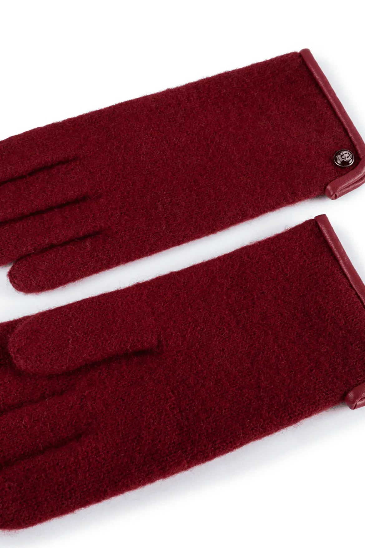 Klassischer Walkhandschuh Women - bordeaux (rot)