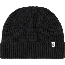 Klassische Strickmütze - black (schwarz)
