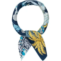 Leopard Camouflage 106x106 - multi blue (blau)