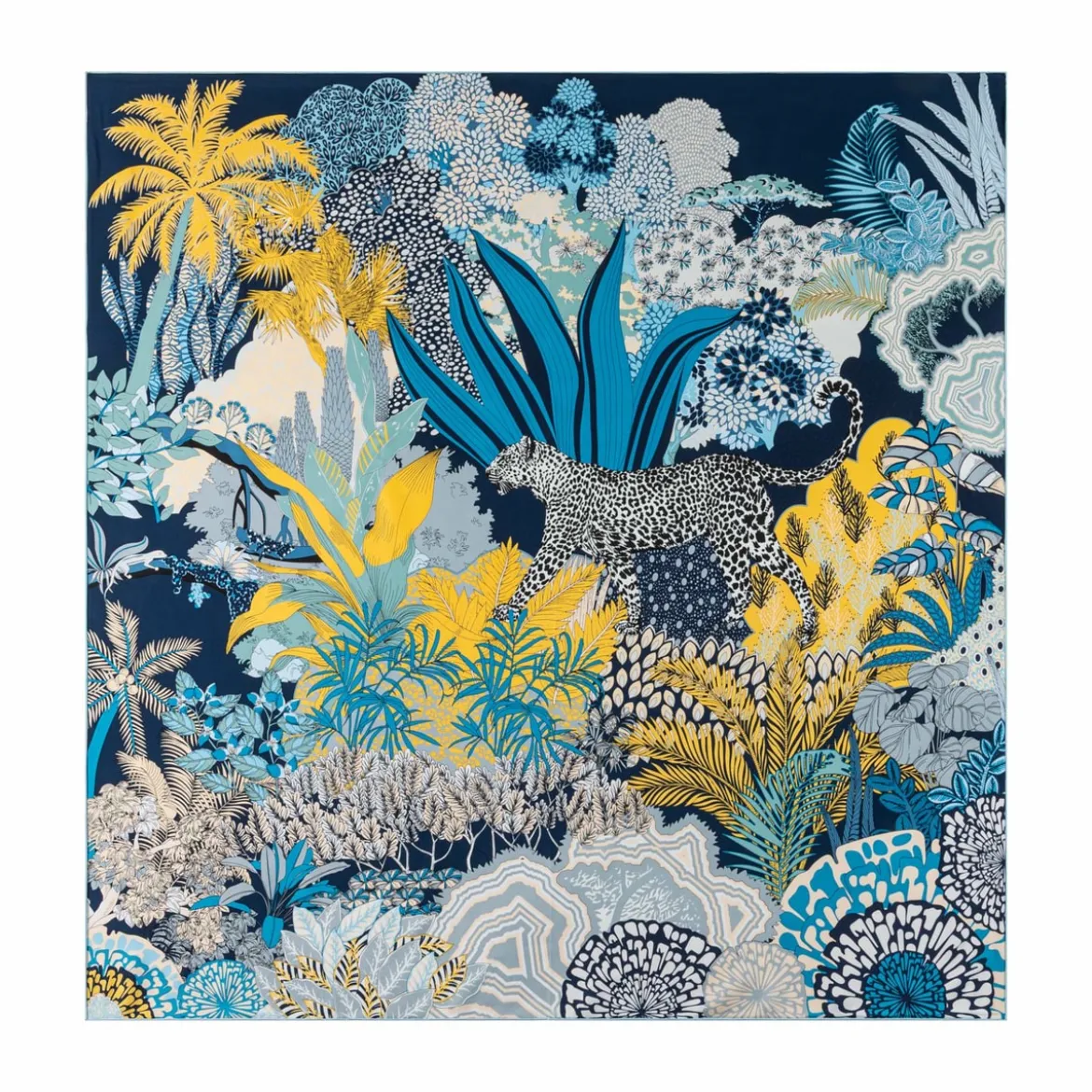 Leopard Camouflage 106x106 - multi blue (blau)
