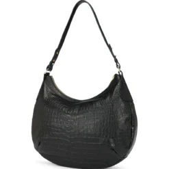 Liberty Schultertasche medium Croco - black (schwarz)