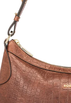 Liberty Schultertasche small Croco - saddlebrown (braun)