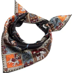 Lucky Elephant 53x53 - black/beige (schwarz)