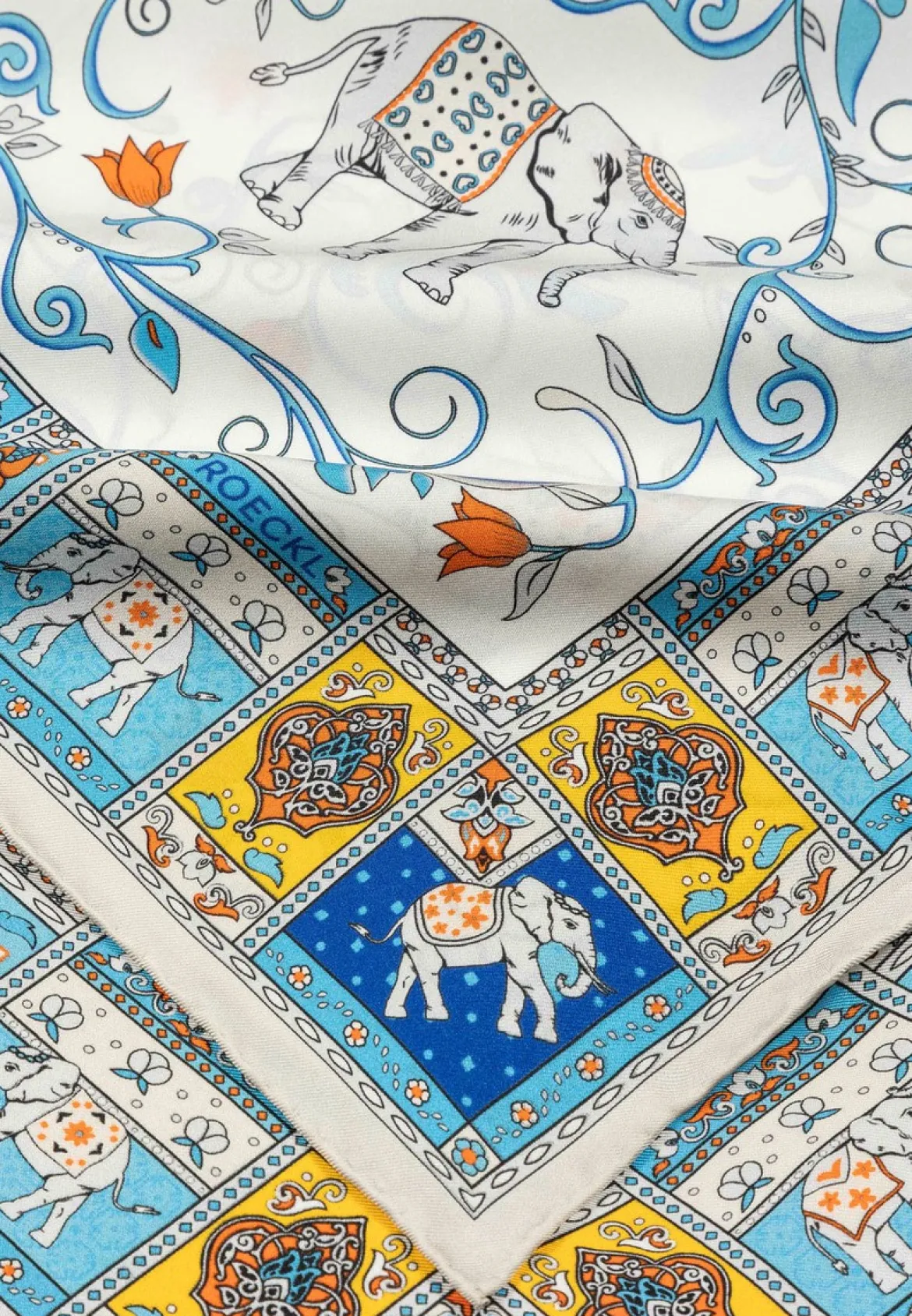 Lucky Elephant 53x53 - multi blue (blau)