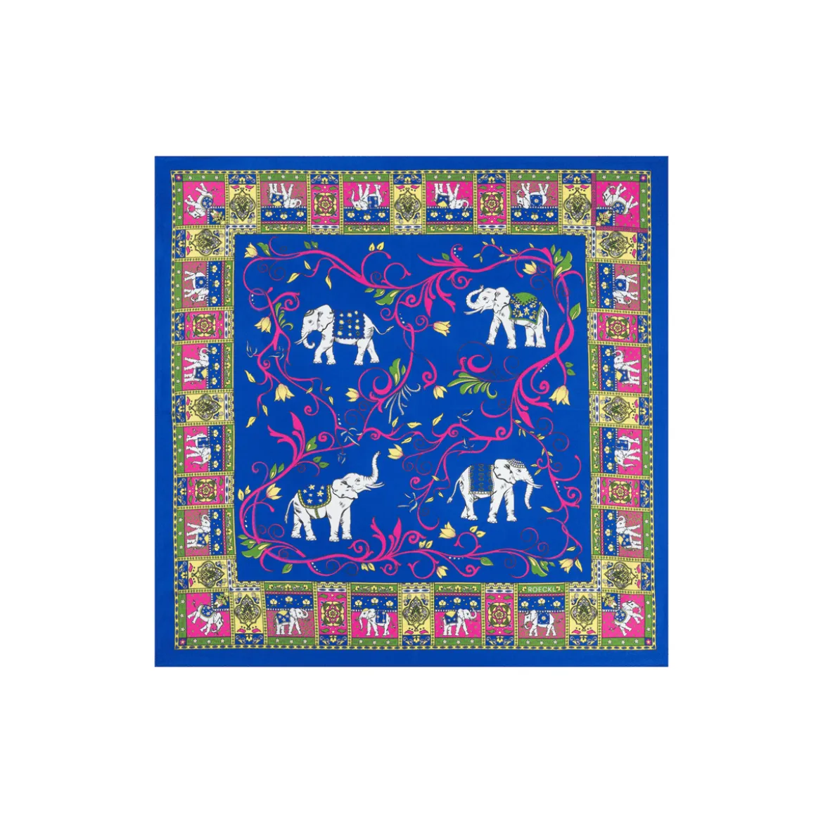 Lucky Elephant 53x53 - multi royal (blau)