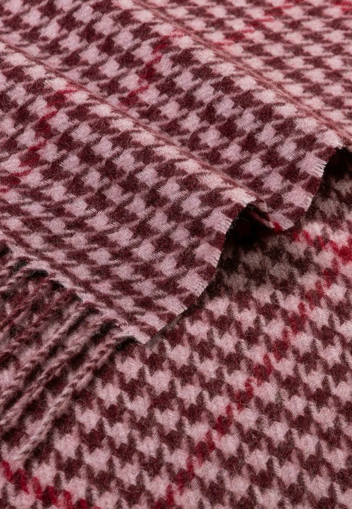 Modern Check Women 35x166 - mulberry (rot)