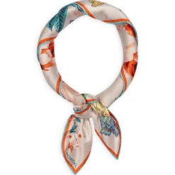 Paisley & Flowers 53x53 - multi tangerine (orange)