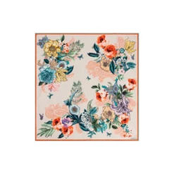 Paisley & Flowers 53x53 - multi tangerine (orange)