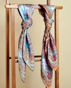 Paisley Reflection 90x90 - multi ciel (blau)