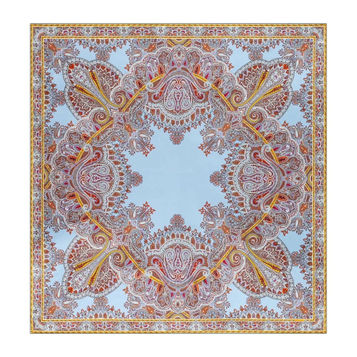 Paisley Reflection 90x90 - multi ciel (blau)