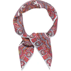 Paisley Star 90x90 - white/red (weiss)