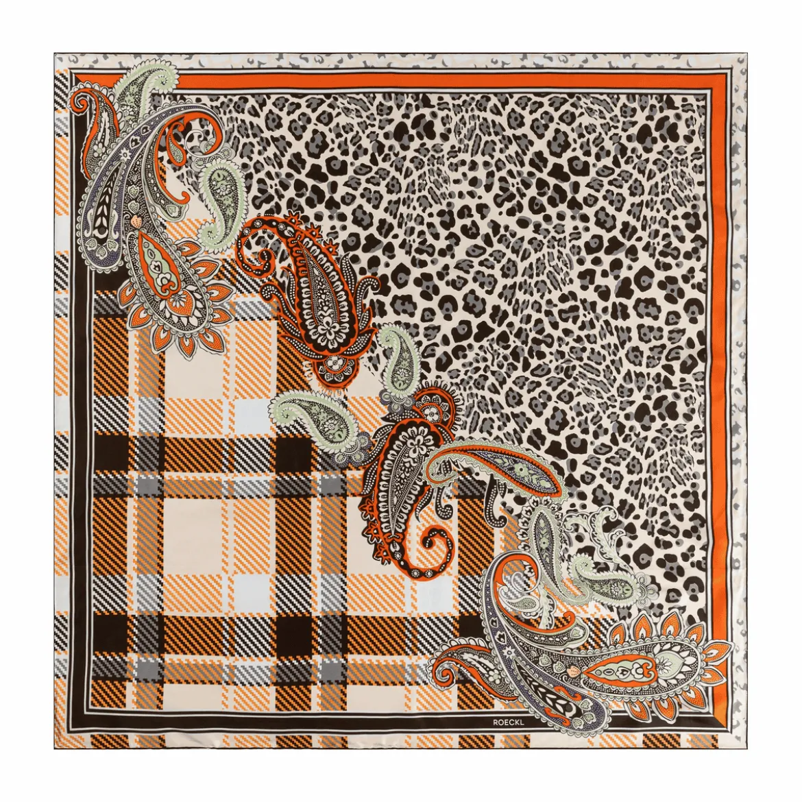 Patchwork Leo 100x100 - multi honey (rot)