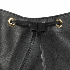 Pitti Saffiano shoulder bag medium - black (schwarz)