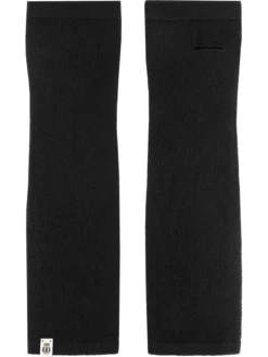 Pure Cashmere Stulpe - black (schwarz)