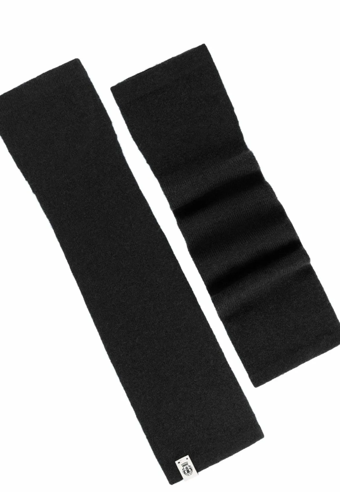 Pure Cashmere Stulpe - black (schwarz)