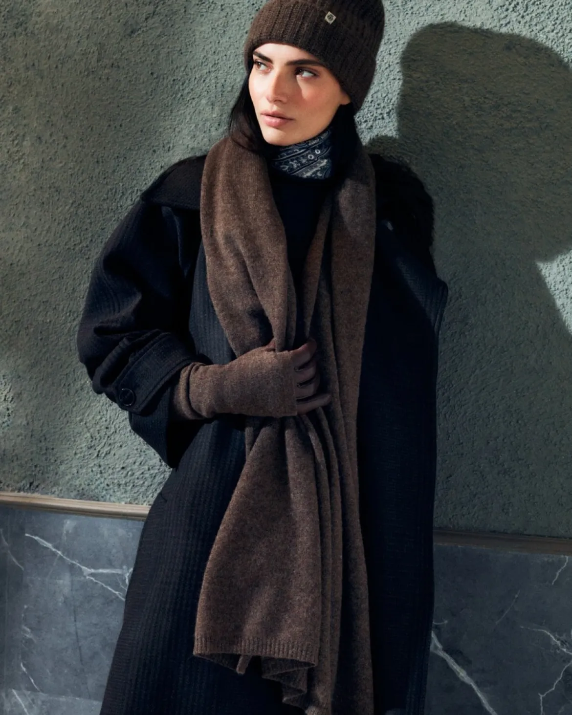 Pure Cashmere Stulpe - coffee (braun)