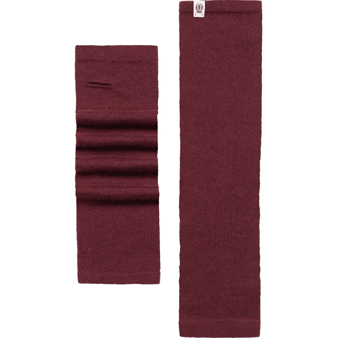 Pure Cashmere Stulpe - mulberry (rot)
