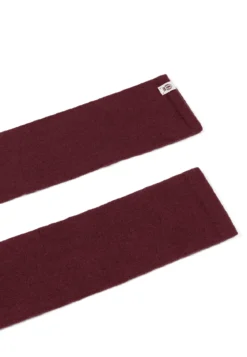 Pure Cashmere Stulpe - mulberry (rot)