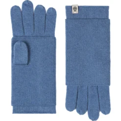 Pure Cashmere Stulpenhandschuhe - dove (blau)