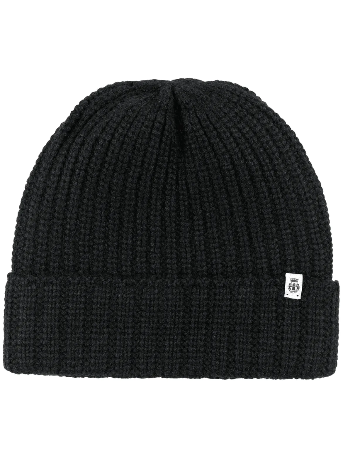 Pure Cashmere Umschlagmuetze - black (schwarz)