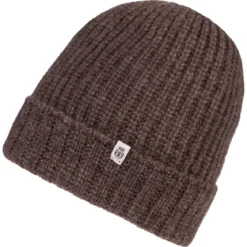 Pure Cashmere Umschlagmuetze - coffee (braun)