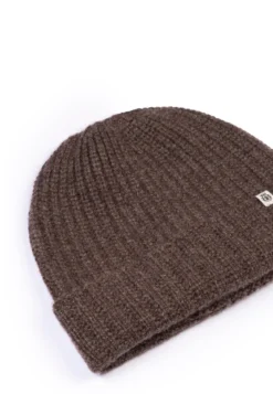 Pure Cashmere Umschlagmuetze - coffee (braun)