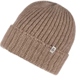 Pure Cashmere Umschlagmuetze - taupe (beige)