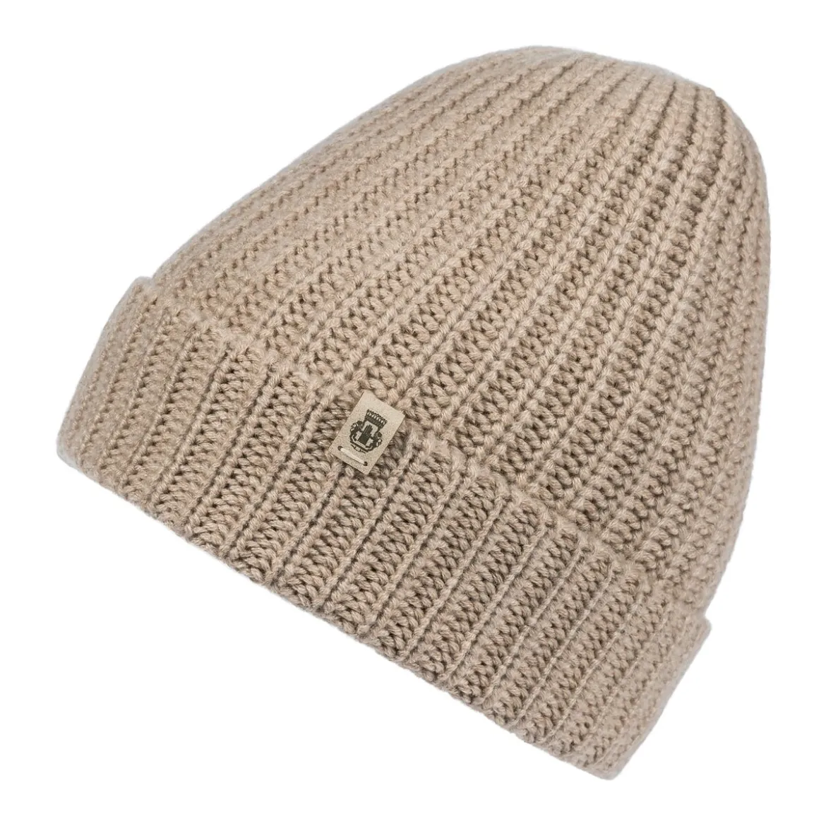 Pure Cashmere Umschlagmuetze - cashmere (beige)