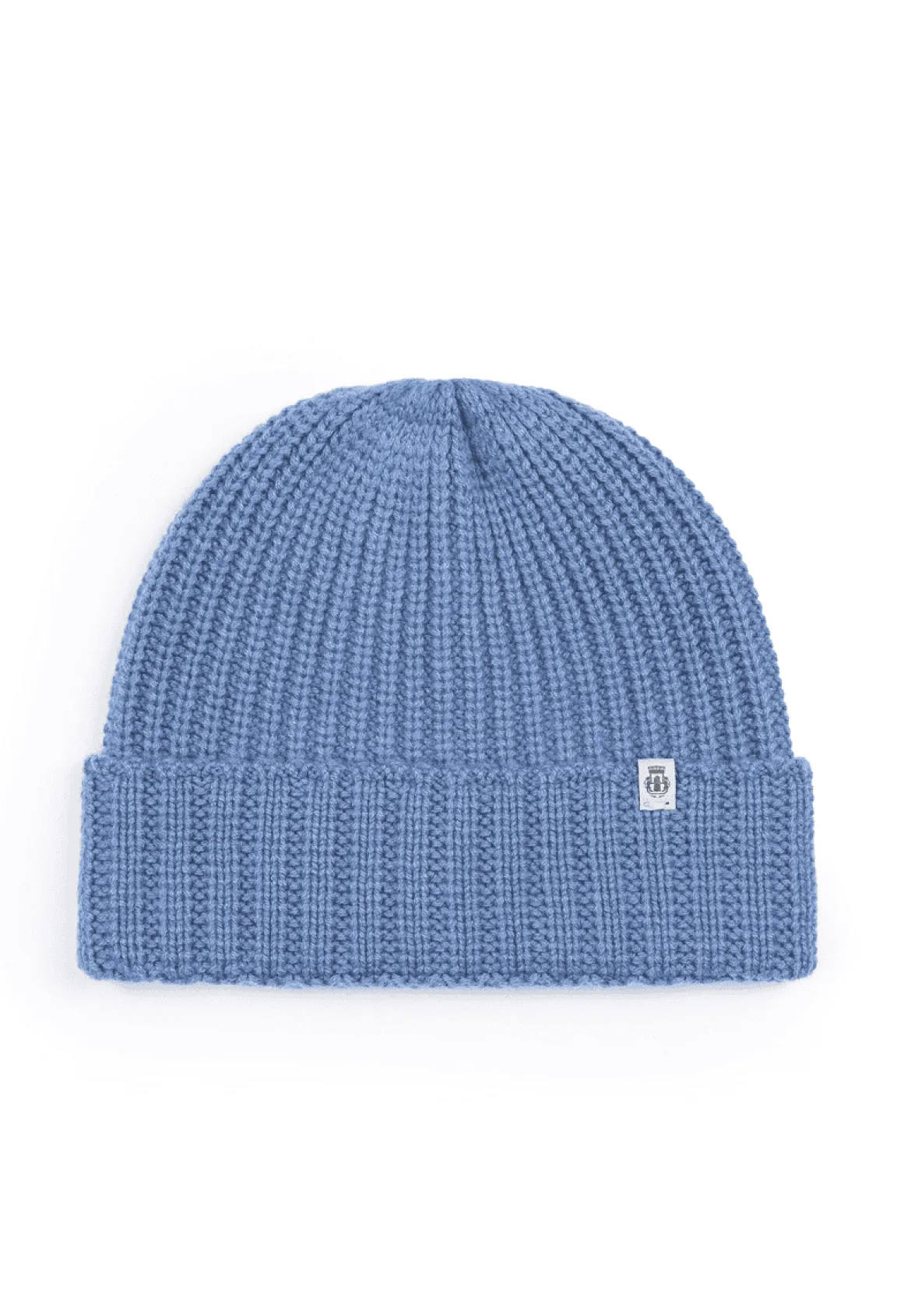 Pure Cashmere Umschlagmuetze - dove (blau)