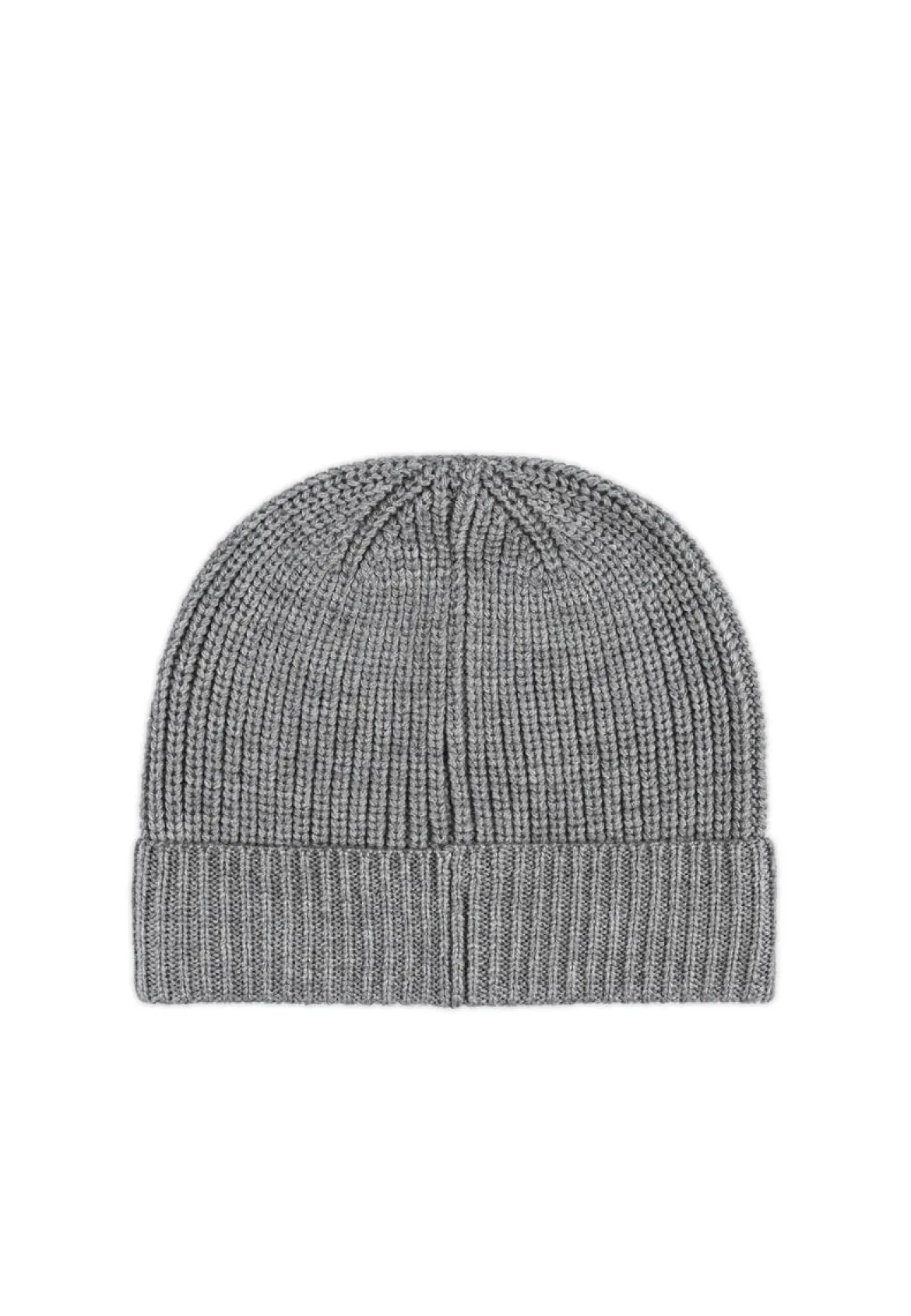 Pure Merino Umschlagmuetze - flanell (grau)
