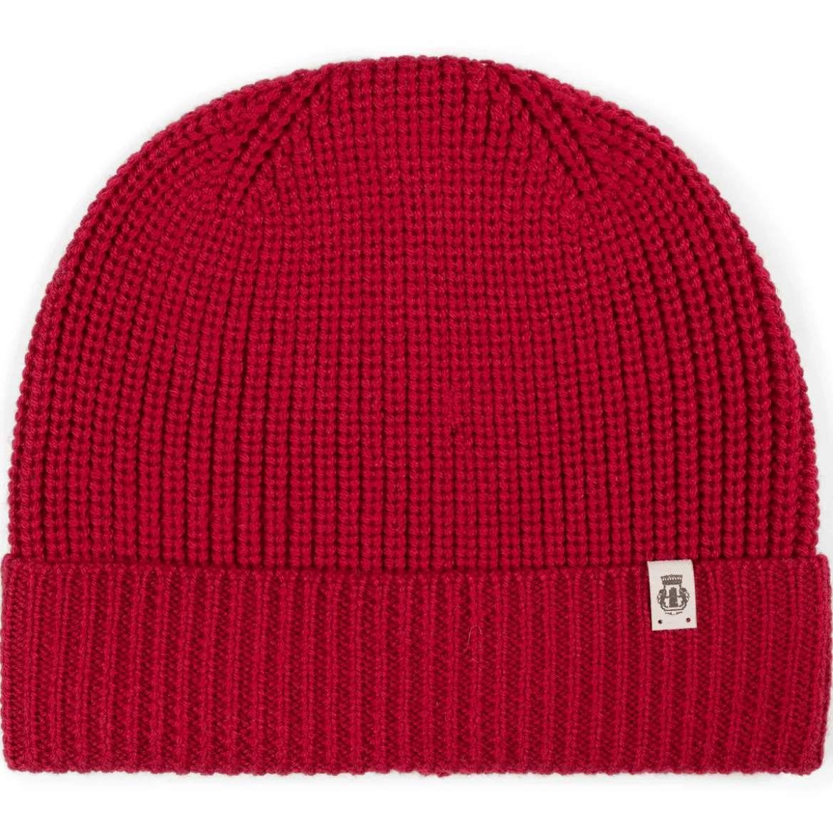 Pure Merino Umschlagmuetze - red (rot)
