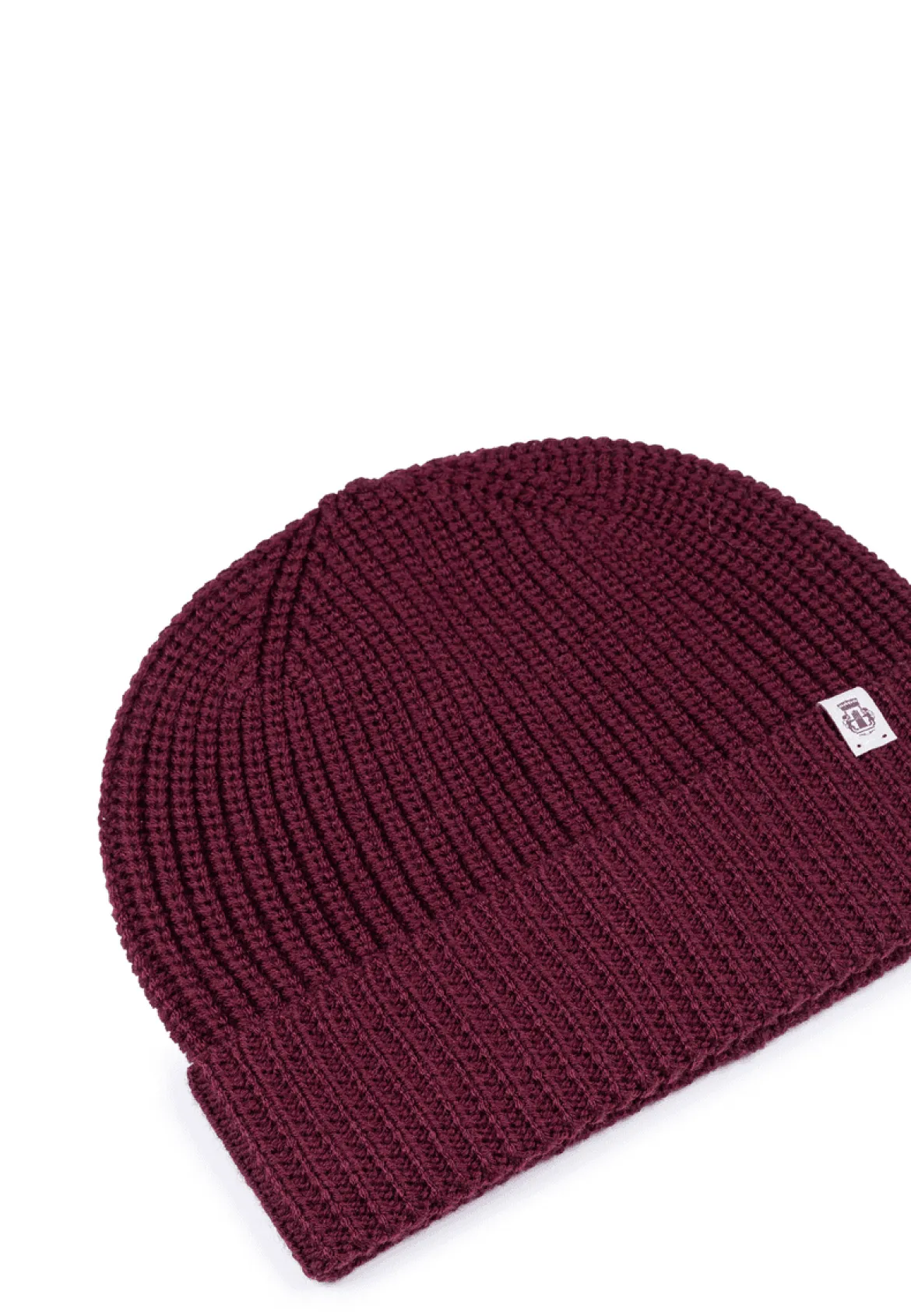 Pure Merino Umschlagmuetze - wine (rot)