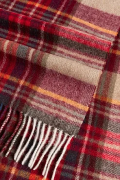 Scottish Tartan Men 30x180 - multi red (rot)