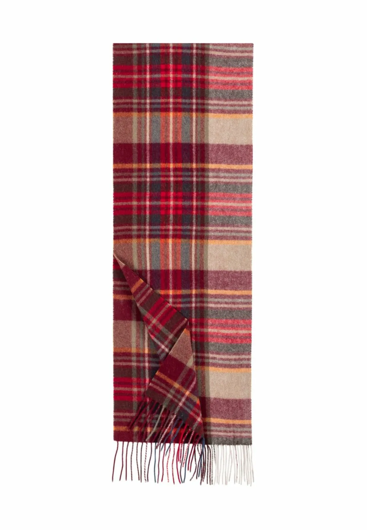 Scottish Tartan Men 30x180 - multi red (rot)