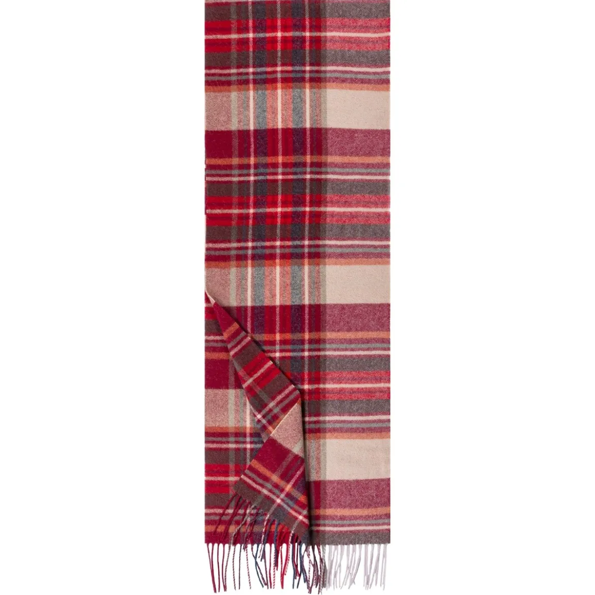 Scottish Tartan Women 30x180 - multi red (rot)