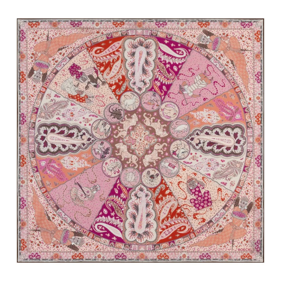 Small Horoscope 70x70 - rose/beige (rosa)
