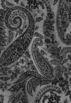 Soft Paisley 70x180 - flanell (grau)