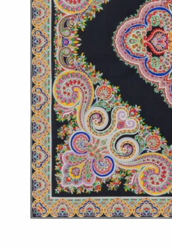 Square Garden Paisley 90x90 - multi black (schwarz)