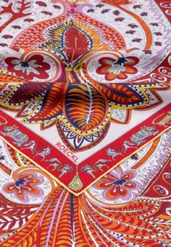 Vibrant Paisley 90x90 - multi cherry (rot)