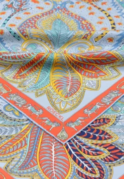 Vibrant Paisley 90x90 - multi ciel (blau)