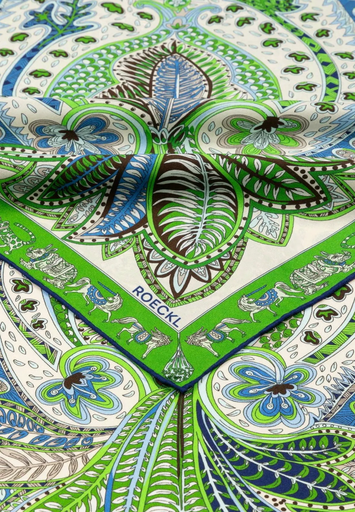 Vibrant Paisley 90x90 - multi green (grün)